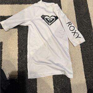 Roxy Kids White Rash Guard 10